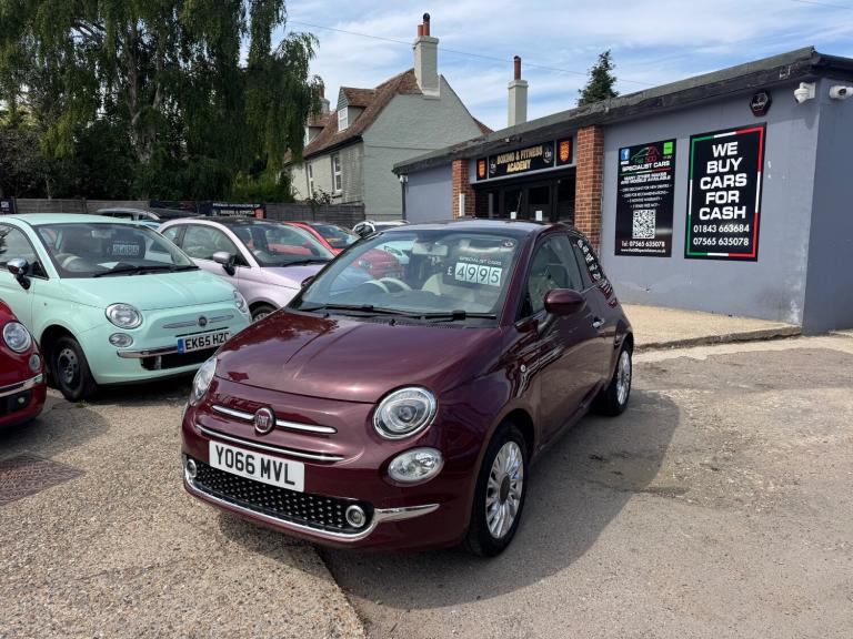 2016 Fiat 500 1.2 Lounge 3dr HATCHBACK Petrol Manual