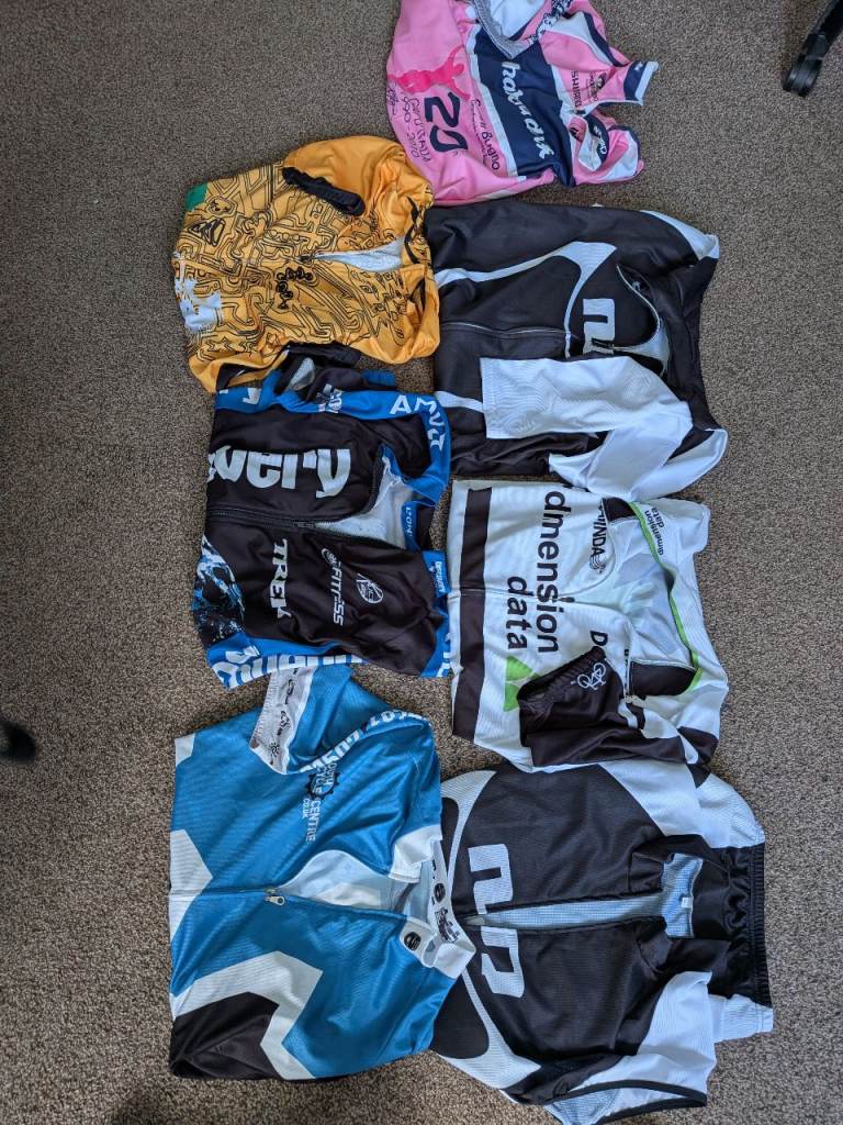 Cycling jerseys job lot 