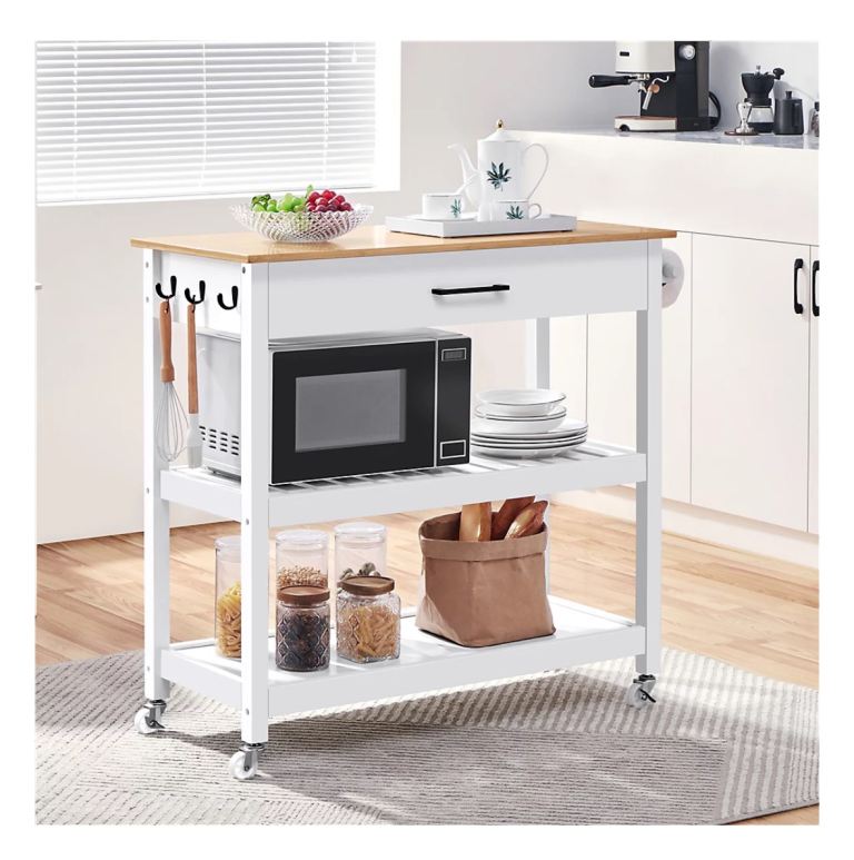 White Kitchen Trolley