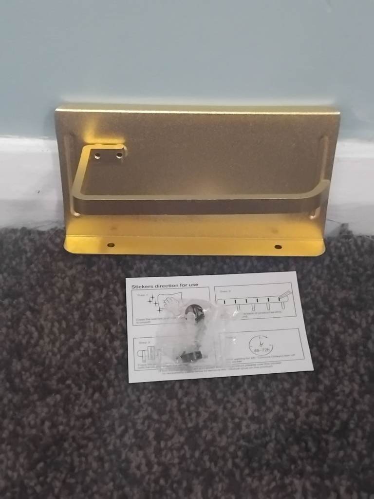 Gold Plated Wall Toilet Roll Holder