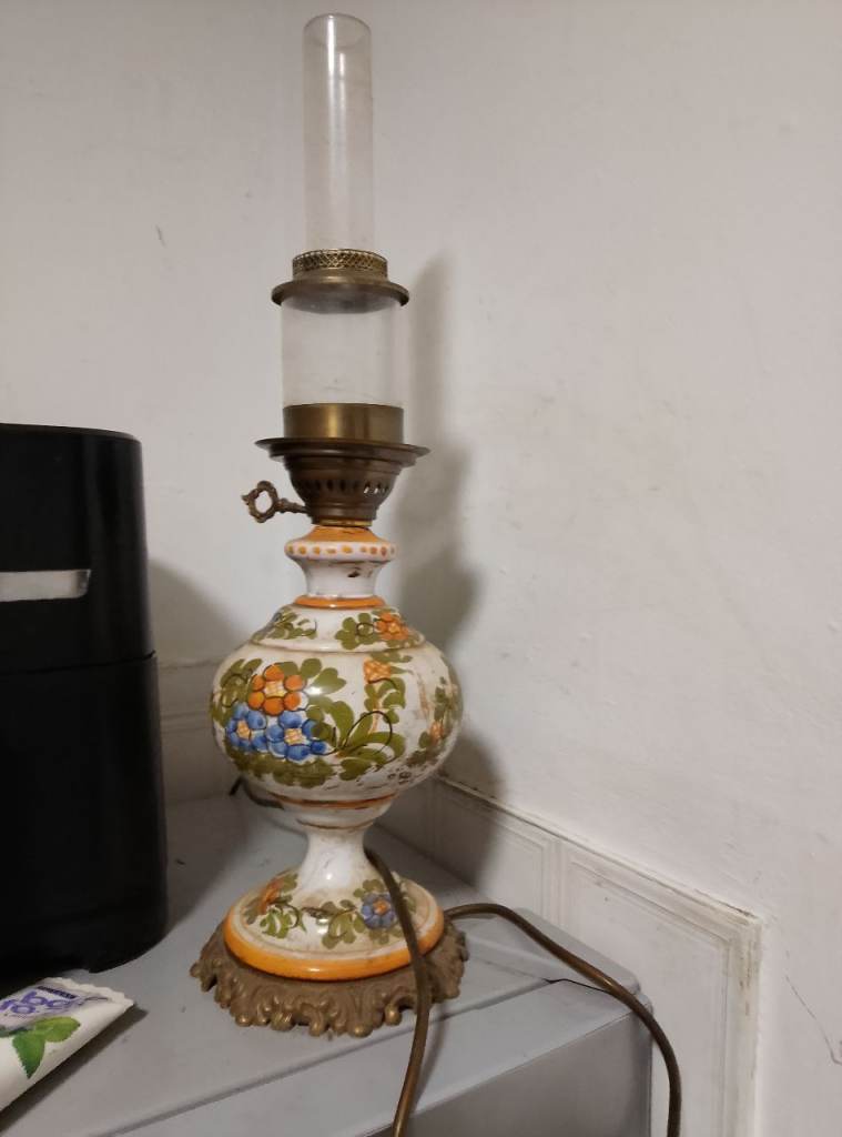 Beautiful Electric oil converted lamp  