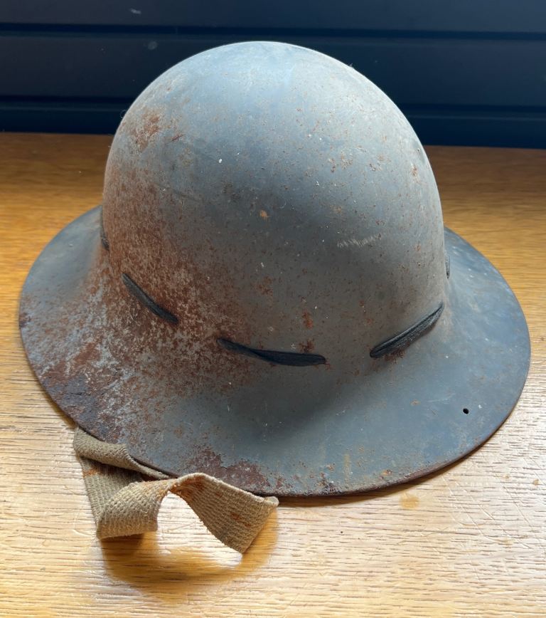Vintage Military Helmet Zuckerman – Fair Condition, Rusty