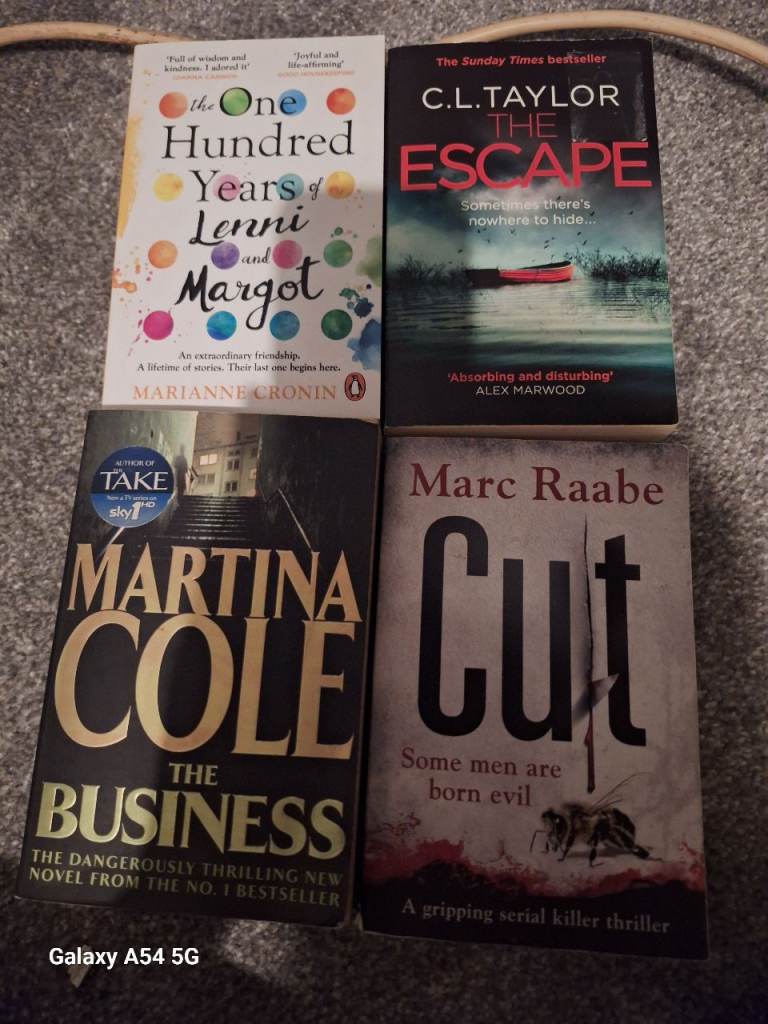 Selection of 4 Paperback Books – Good Condition
