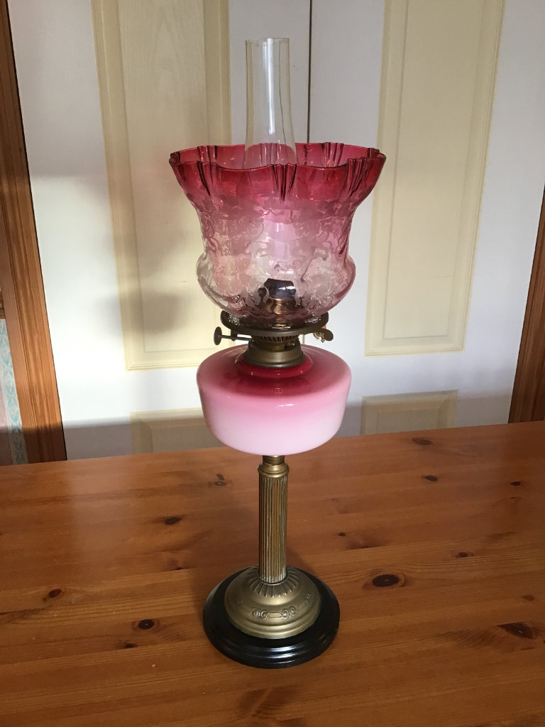 OIL LAMP  DUPLEX VICTORIAN