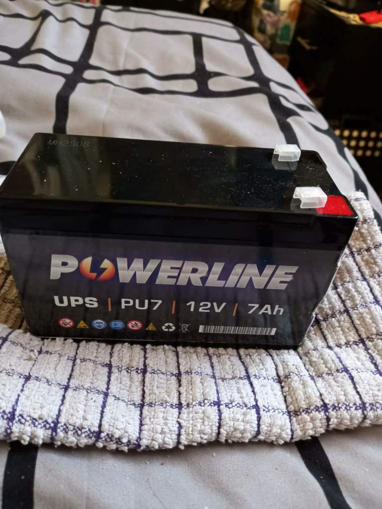 POWERLINE PU7 12V 7Ah UPS Battery – Good Condition