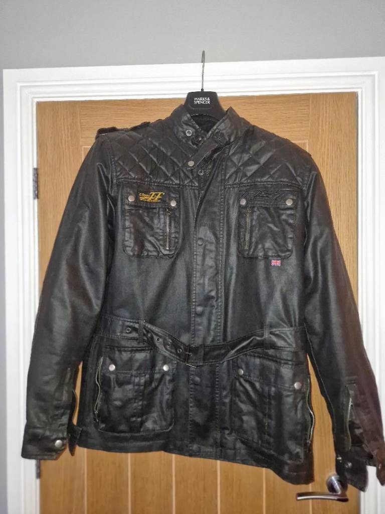 RST IOM TT Classic Motorcycle Wax Jacket