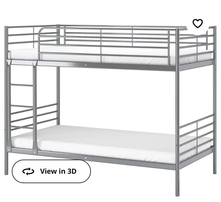 Metal bunk bed