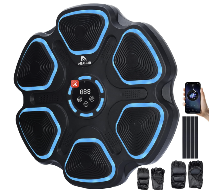 Abahub Music Boxing Machine for Adults & Kids - 11 Modes & Bluetooth Punch Machine, Home Fitness