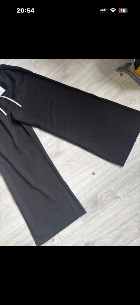 Urban Bliss Wide Leg Trousers – Black, Size 14, Brand New with Tags