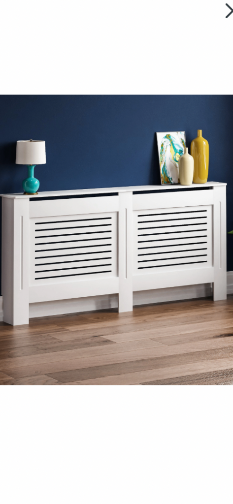 Vida Designs Milton Extra Large White MDF Radiator Cover - see pics for size