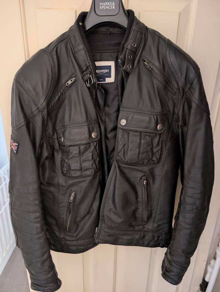 Triumph leather bikers jacket