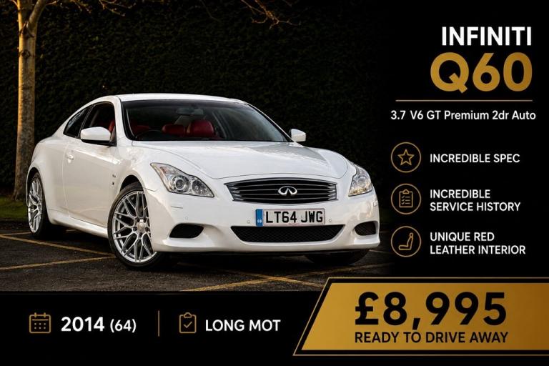 2014 Infiniti Q60 3.7 V6 GT Premium 2dr Auto Convertible Petrol Automatic