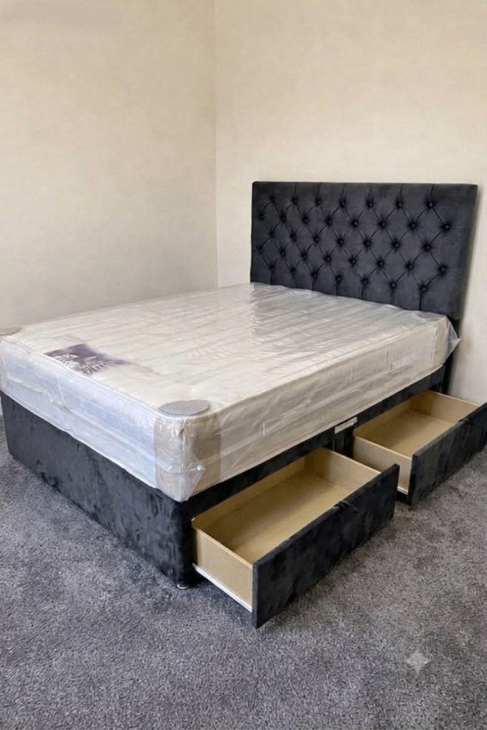 Stylish Comfort Divan 4ft6 Double & 5FT King Size Bed With Mattress – Best Deal Today