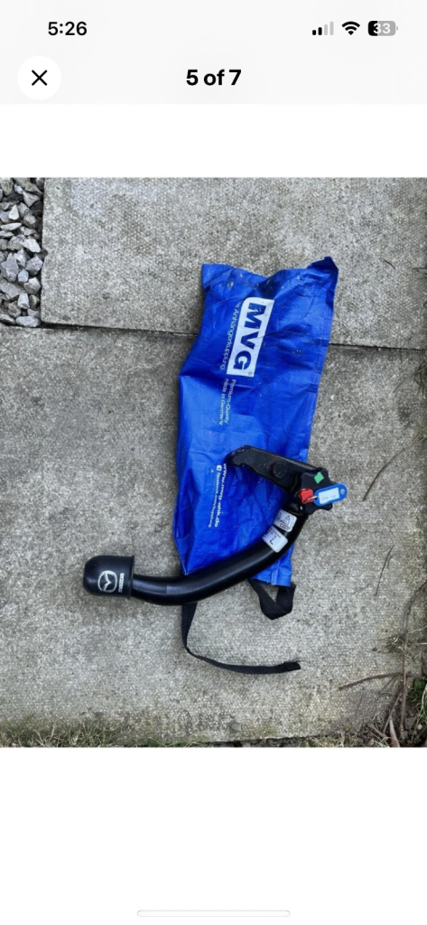 Mazda  detachable swan neck towbar
