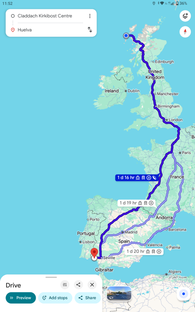 Ride shotgun, Scotland to Spain this autumn 