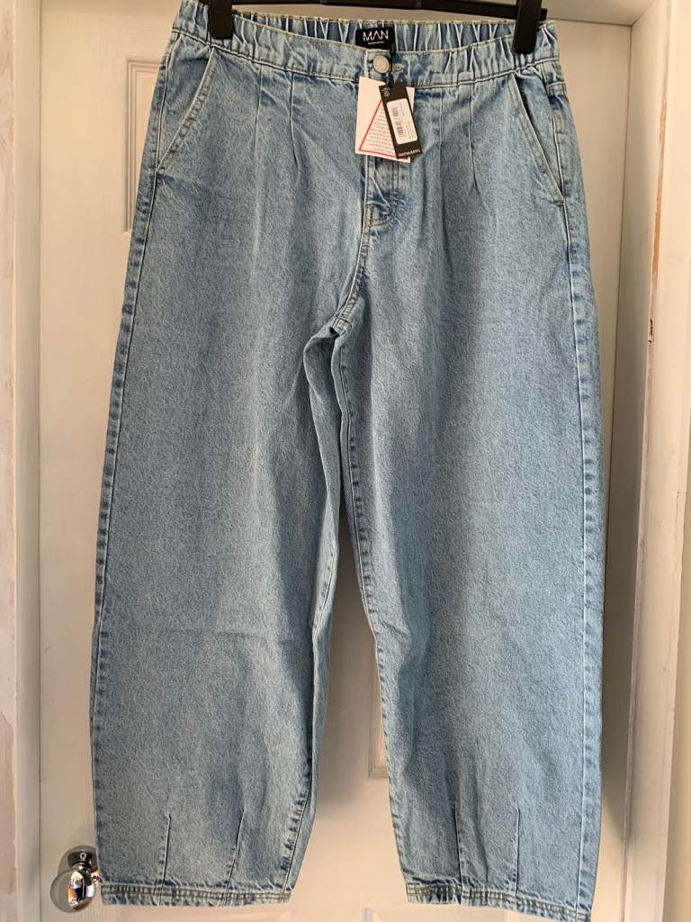 New Boohoo Man Balloon Fit Jeans Size 32 Regular IP1