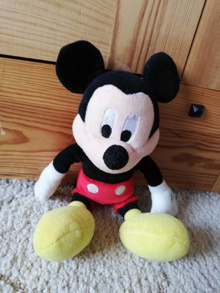 Mickey Mouse soft plush toy.