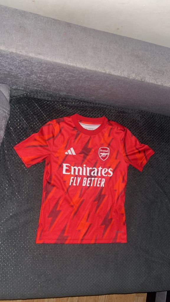 Adidas Arsenal Football Shirt 9-10Y – Red, Good Condition