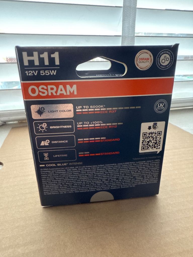 H11 OSRAM HEADLIGHT BULBS