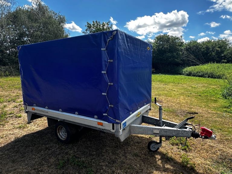 Humbaur Dropside box flatbed trailer 