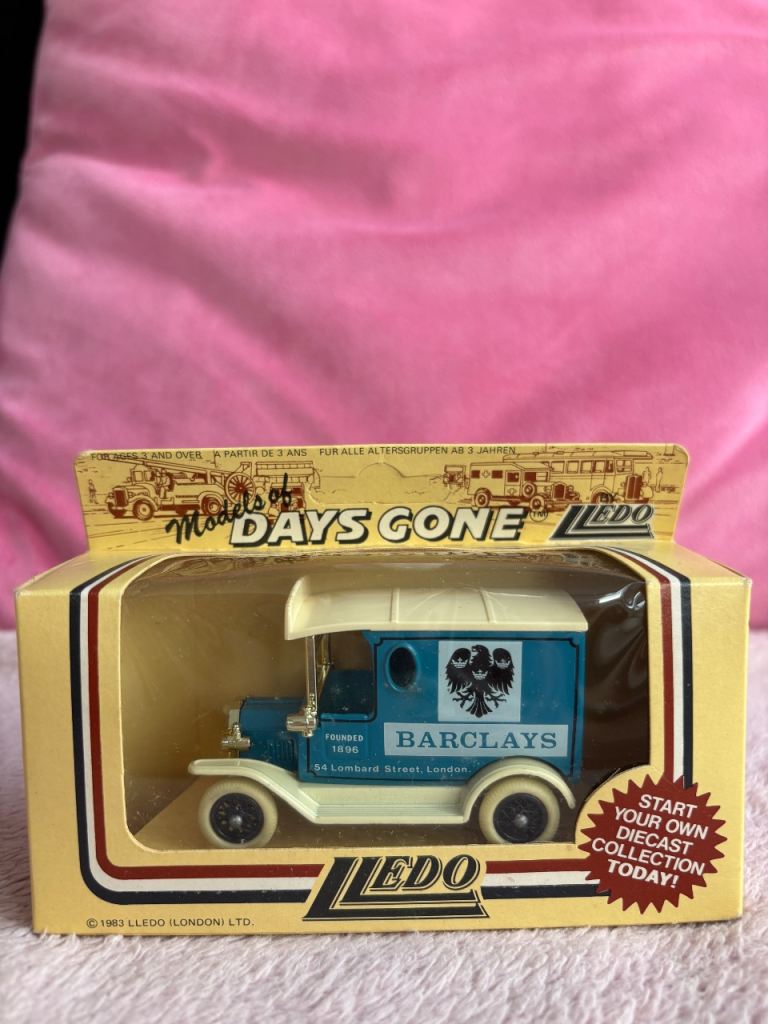 Lledo model of Days Gone Barclays van