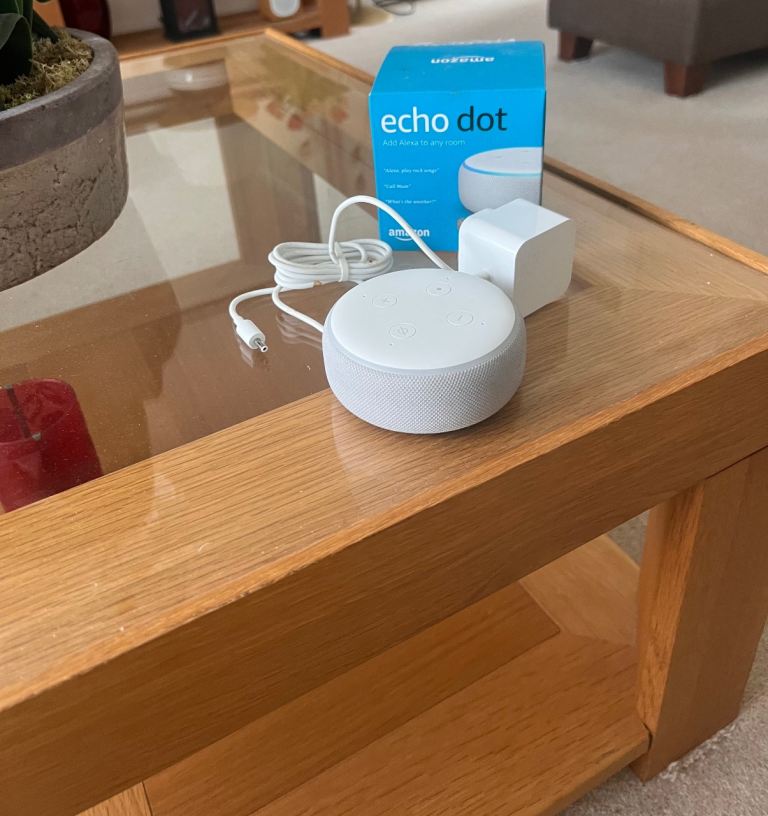 Amazon Echo Dot (3rd Gen) Smart Speaker – White, As Good As New