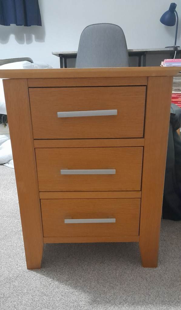 3 drawer bedside/hall table