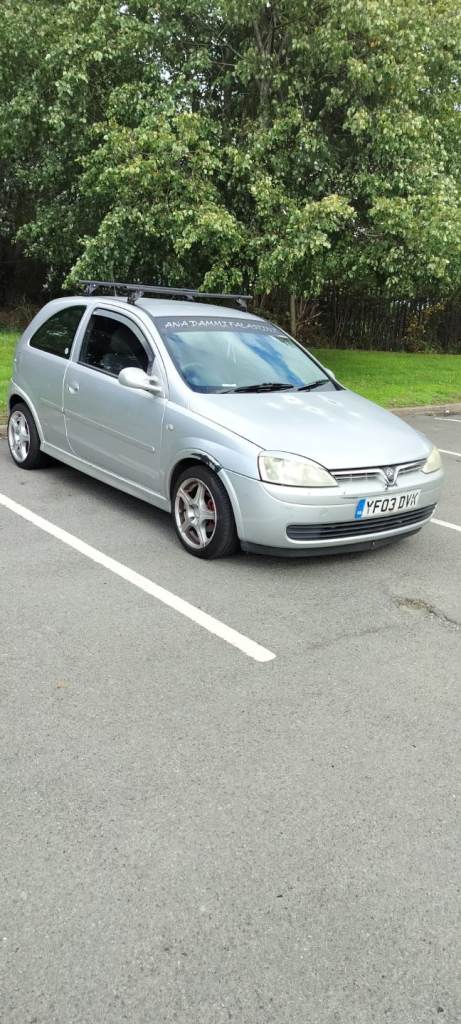 Breaking 2003 vauxhall Corsa 1.2 easytronic semi auto   In silver 3 door 