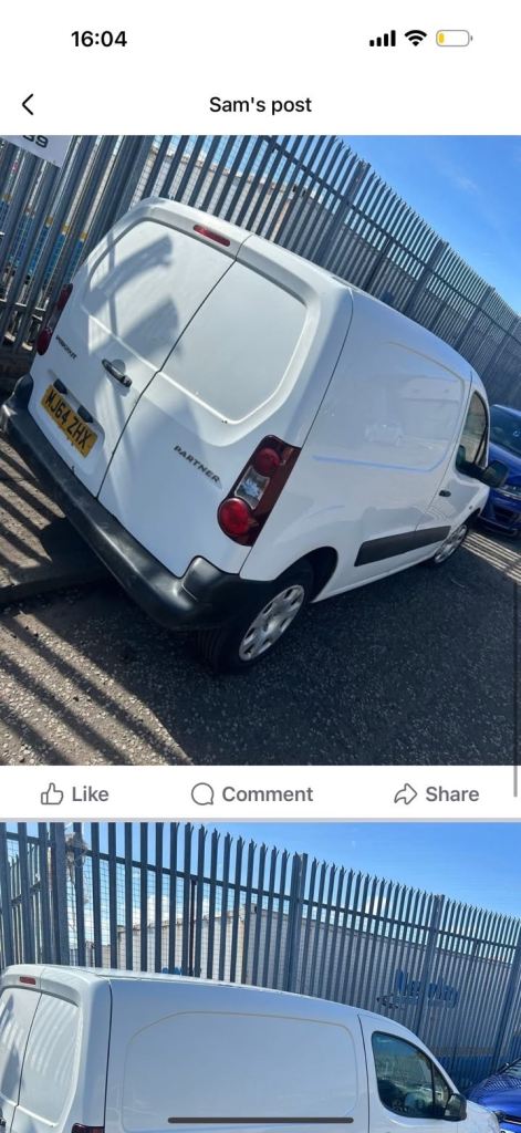 Peugeot, PARTNER, Panel Van, 2014, Manual, 1560 (cc)