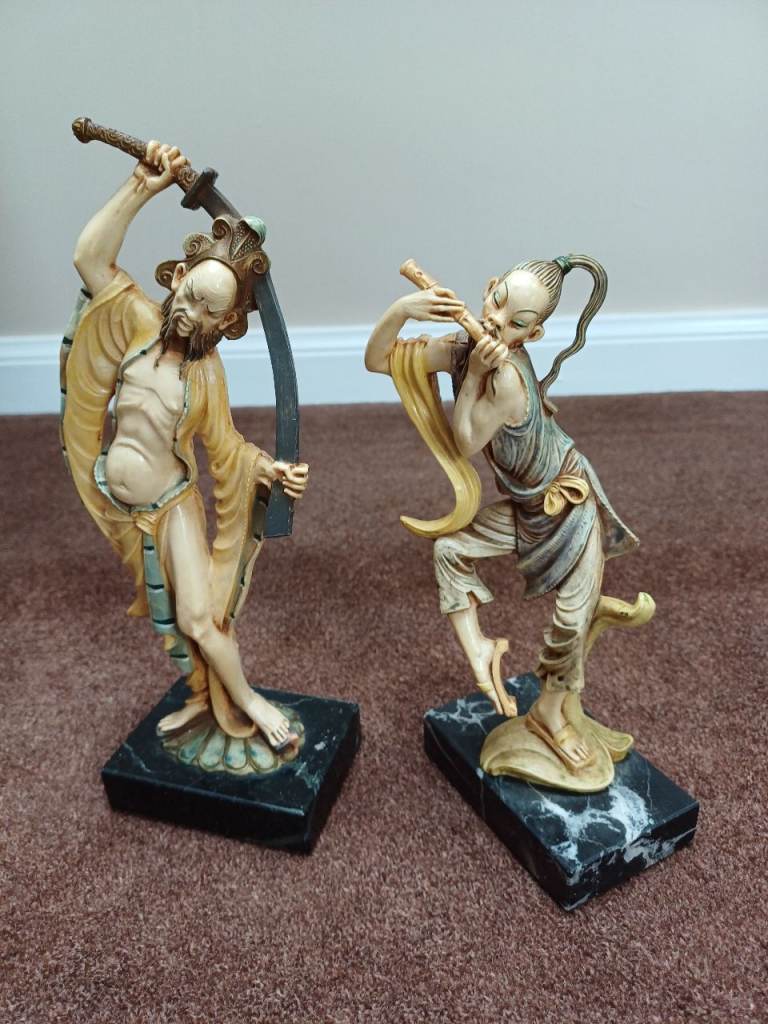 image for Hand Carved Oriental Figurines