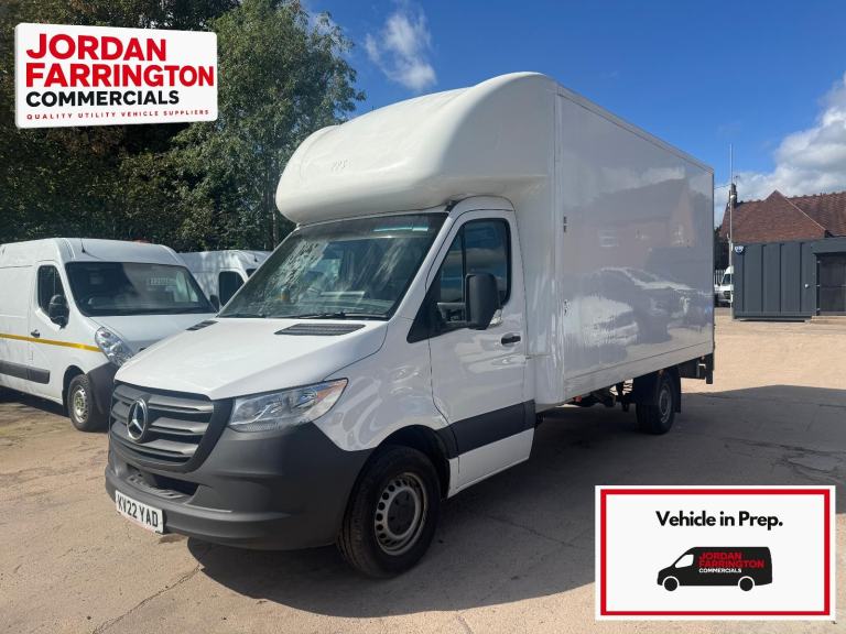 2022 Mercedes XLWB L4 EURO 6 LUTON VAN WITH 500KG TAIL-LIFT FULL SERVICE HISTORY