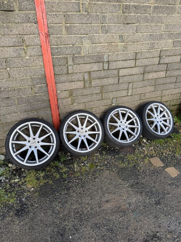 19” Ava Alloy Wheels Staggered, 5x112 Vw Audi Seat Skoda 