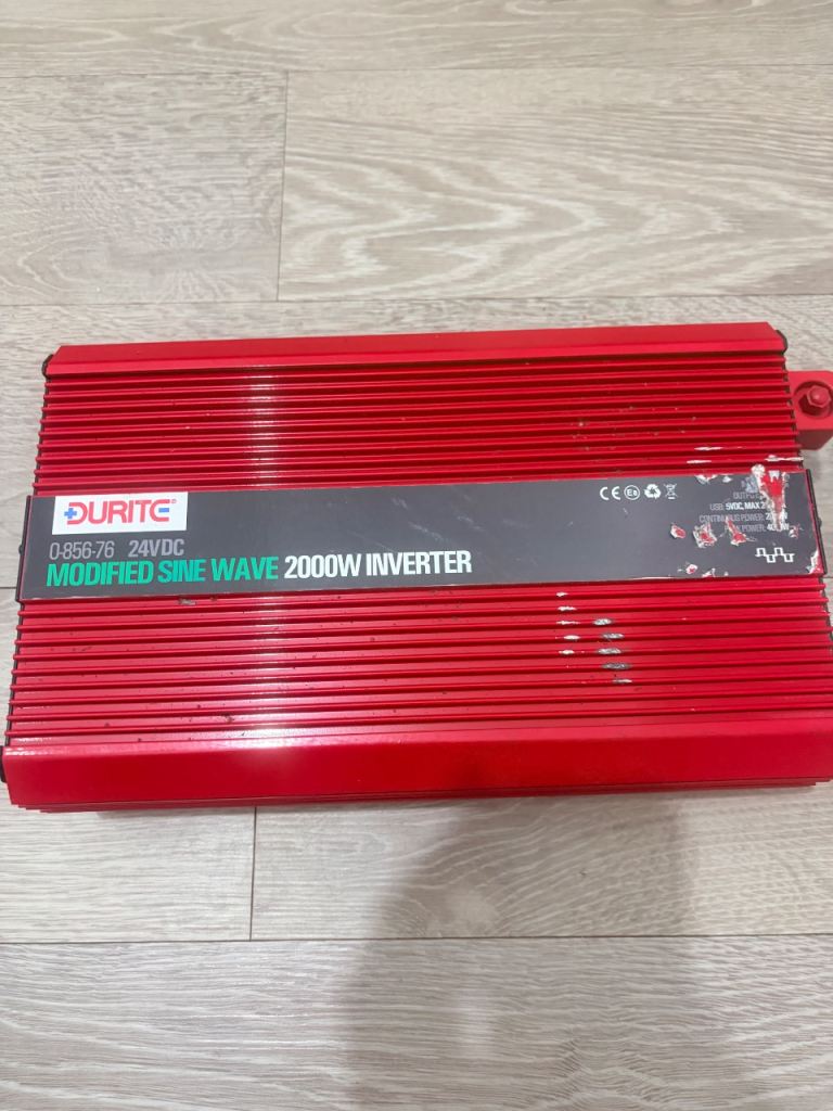 Durite 2000W Modified Sine Wave Inverter – 12V to 230V