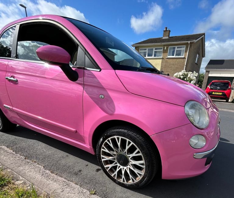 Barbie Pink Fiat, 500, Convertible, 2010, Manual, 1242 (cc), 3 doors