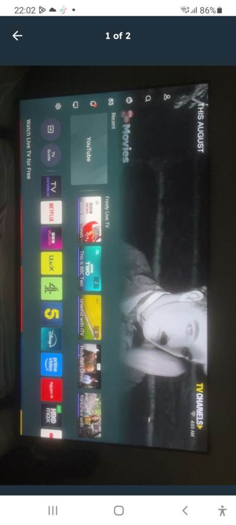 Toshiba 50 inch smart TV 