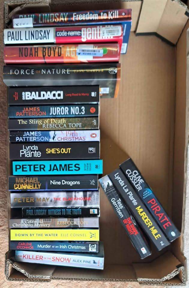 Novels, paperbacks, hardback books, fiction