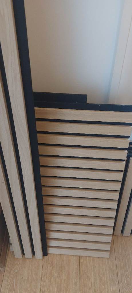 FREE NEW Acoustic Wall Panelling Slats – Light Wood