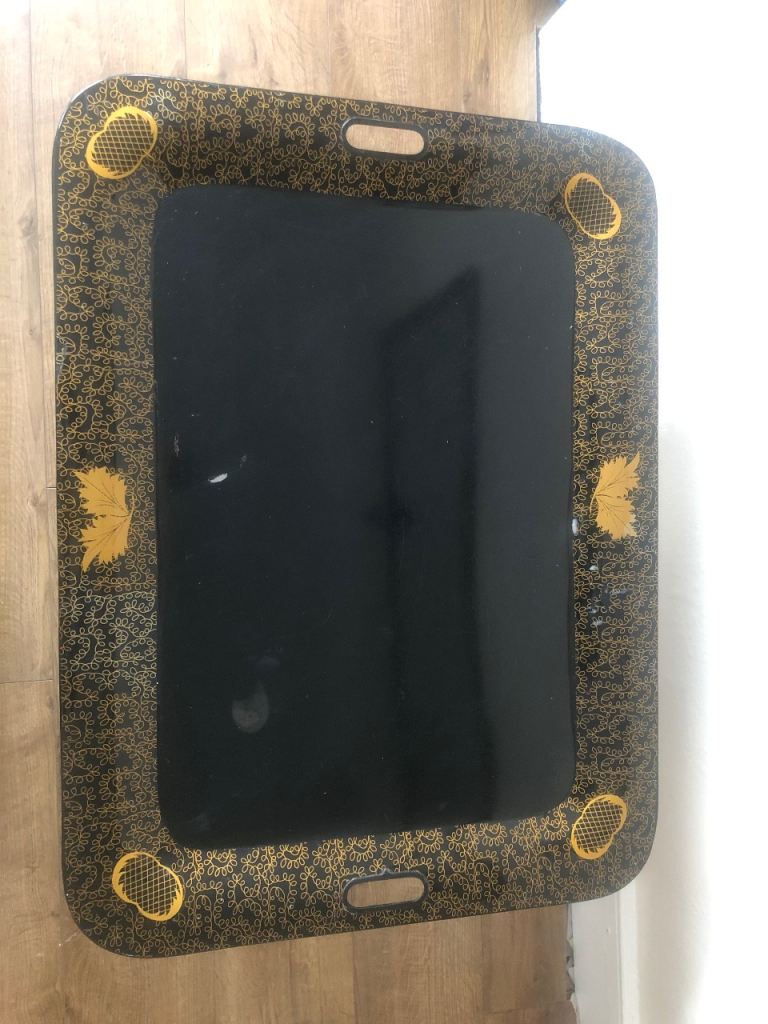 Tray metal tea coffee table 