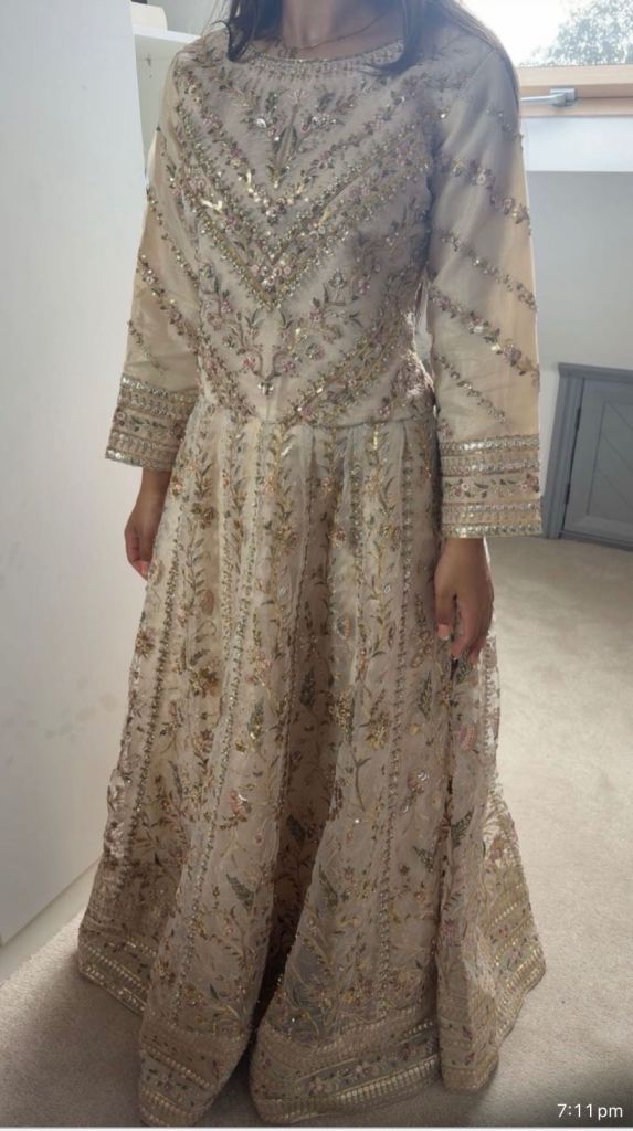 Beautiful Embroidered Lehenga Skirt and Top – As Good As New