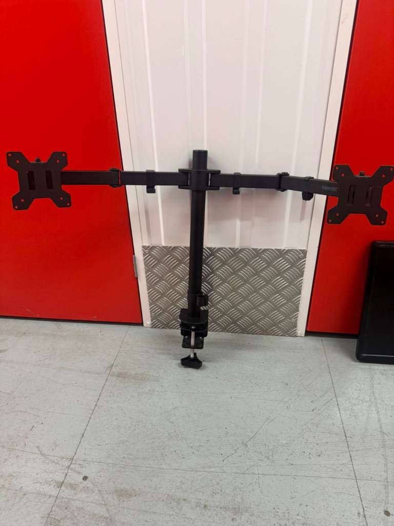 Dual arm monitor desk mount x 3 