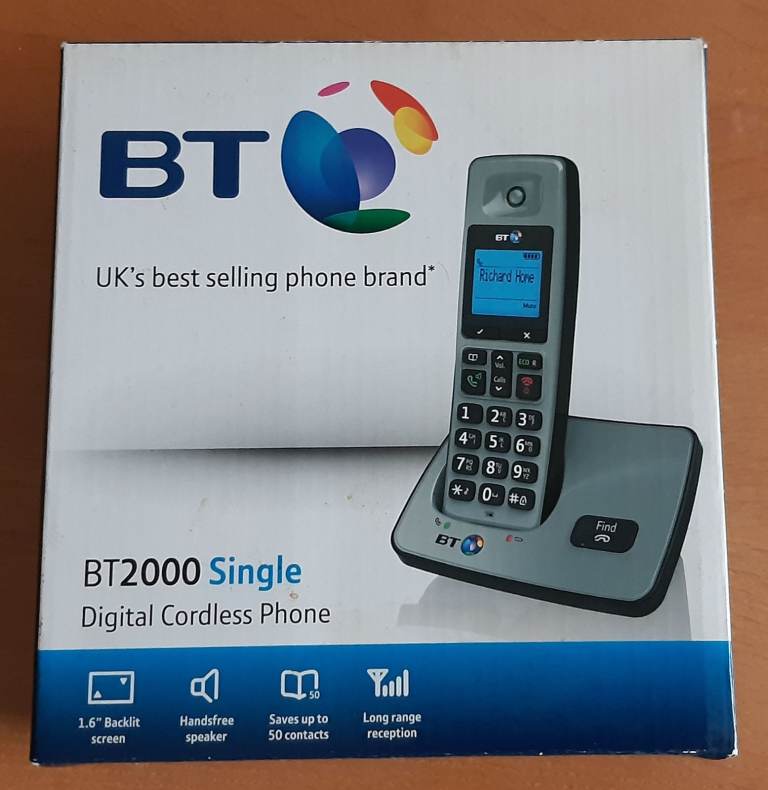 BT2000 Digital Cordless Phone Handset & Charger