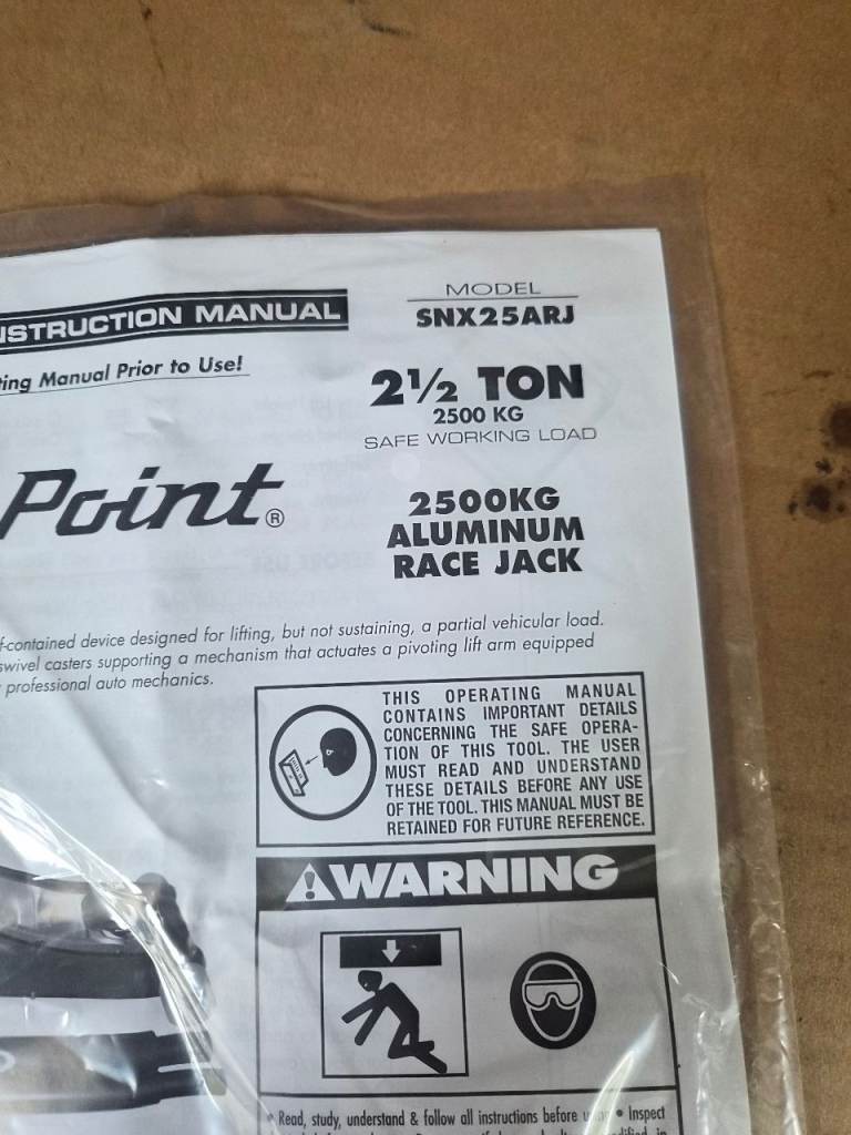 Bluepoint/snapon 2.5t racing jack