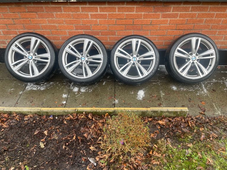 Genuine BMW 442M 19” Alloy Wheels 8” & 8.5” with good tyres F30 F31 F32 F33 F36 420D 
