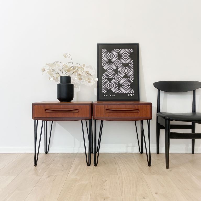 Mid century G Plan Fresco bedside tables