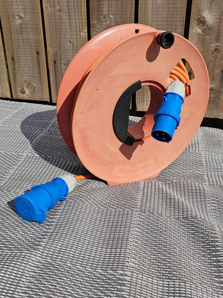 Caravan Mains Cable Storage Reel