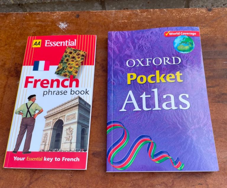 Essential Travel Companion Set – AA French Phrase Book & Oxford Pocket Atlas