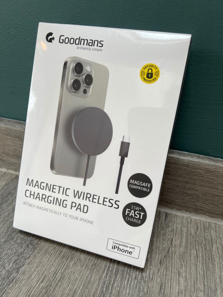 Goodmans Magnetic Wireless Charging Pad. Unopened. 