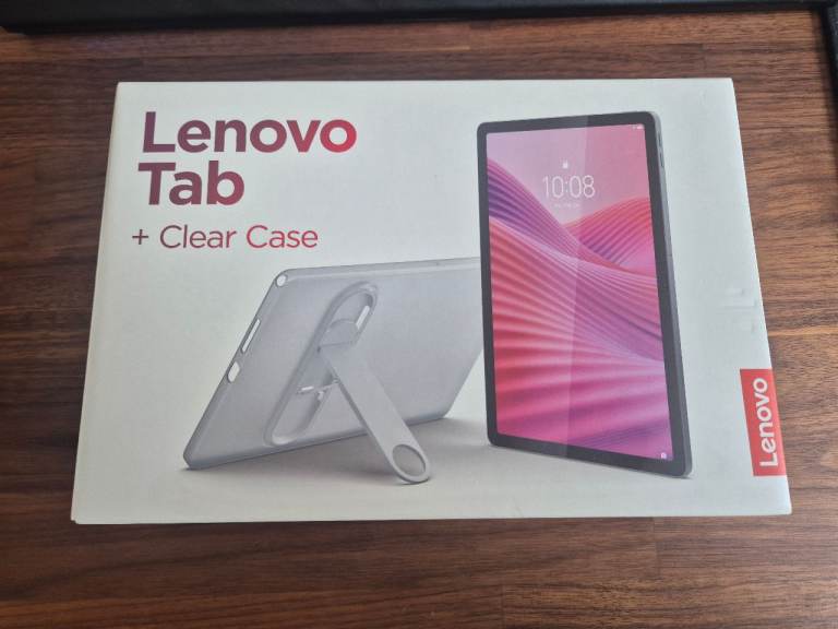 Lenovo Tab 10.1" LTE 4G Tablet – 4GB RAM / 64GB – Luna Grey – New/Boxed + Clear Case