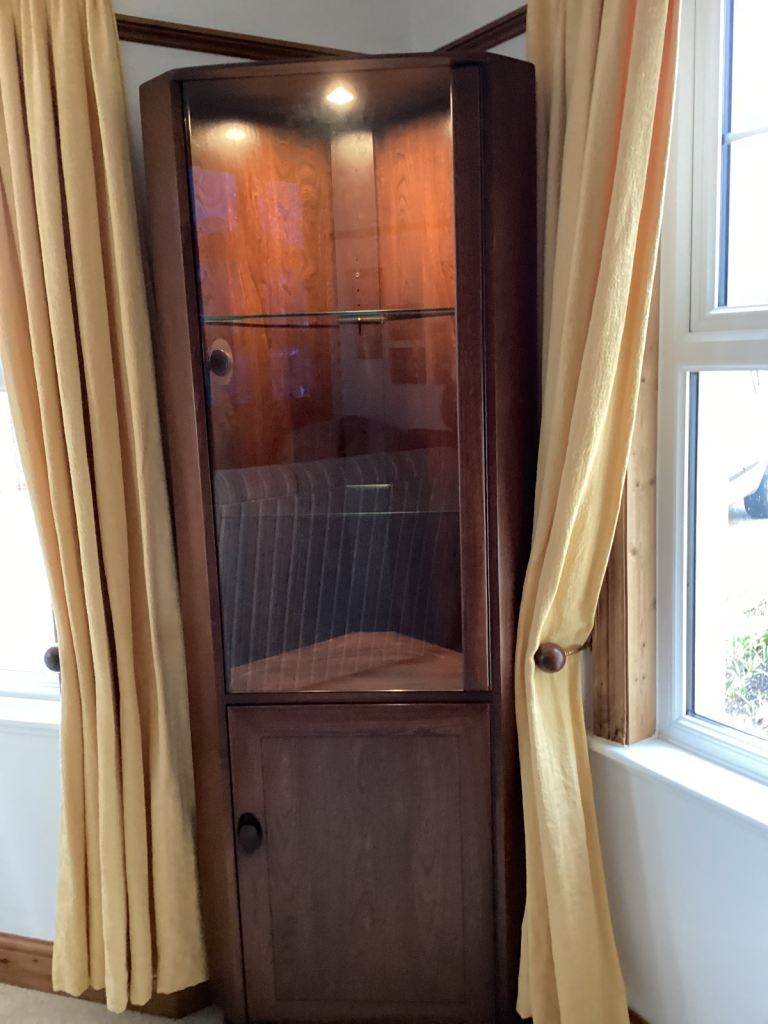 Ercol corner cabinet 