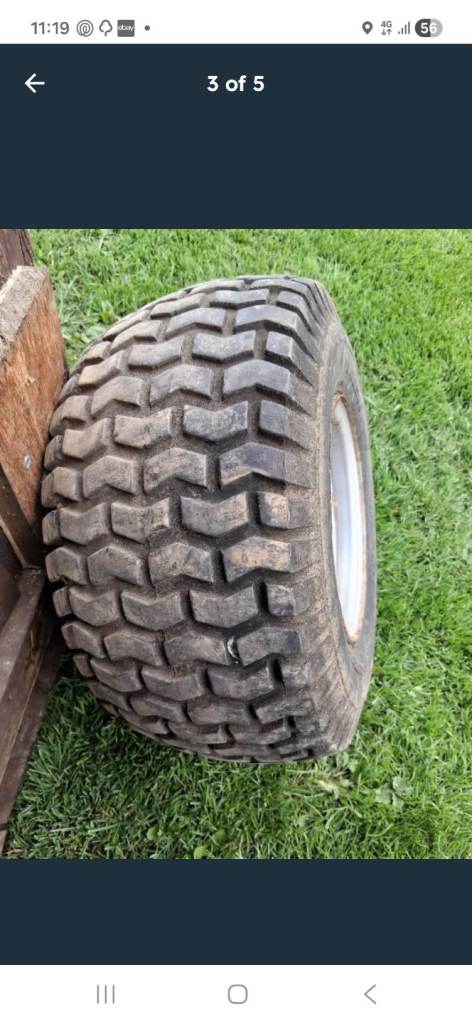 Ride on mower  wheels